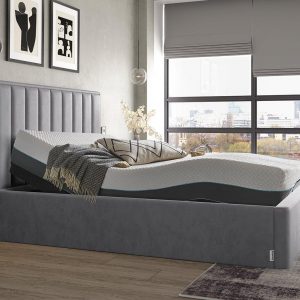 TEMPUR Duke Sleepmotion Adjustable Velvet-Finish Bed Frame